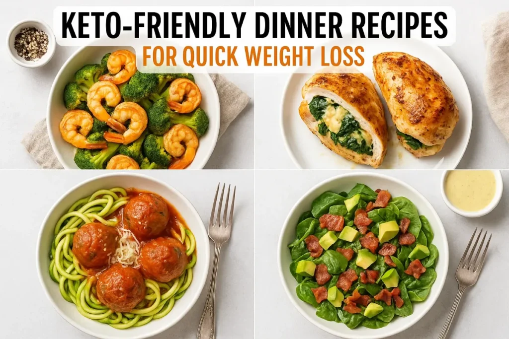 🥘 Keto-Friendly Dinner Recipes for Quick Weight Loss