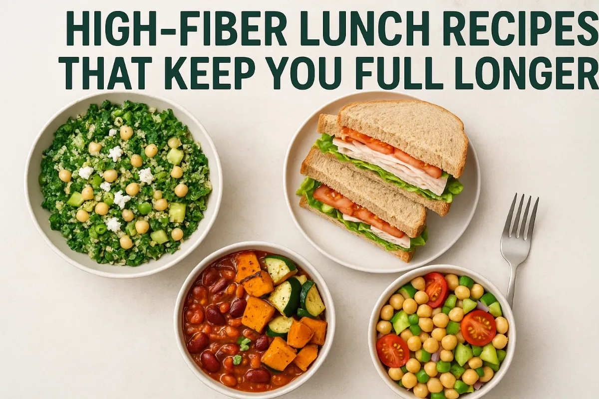 High-Fiber Lunch Recipes That Keep You Full Longer