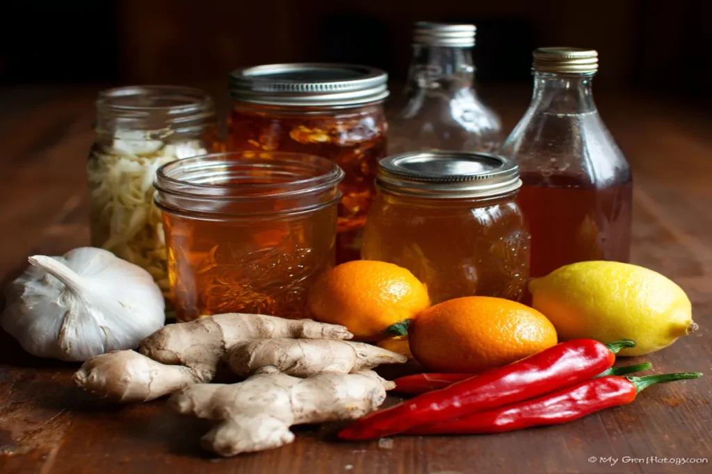 Fire Cider (Spicy Herb-Infused ACV Tonic) – Immune-Boosting DIY Elixir