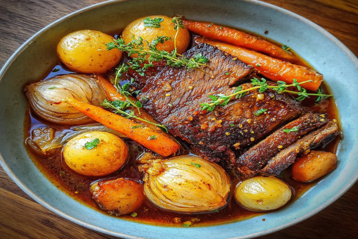 Oven-Braised Brisket (Sweet & Savory Holiday Brisket)