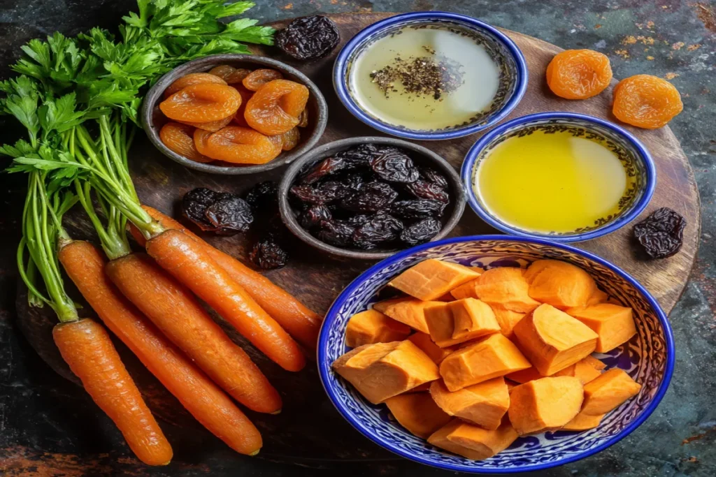 Tzimmes (Carrot & Sweet Potato Tzimmes with Honey) – Sweet Tradition for Rosh Hashanah