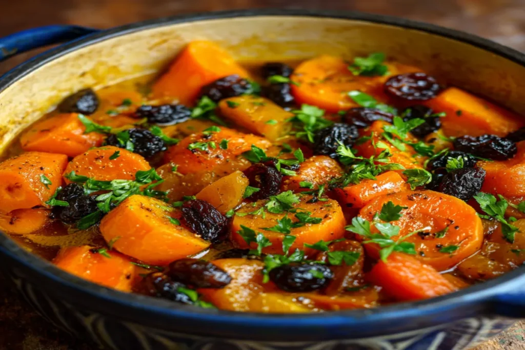Tzimmes (Carrot & Sweet Potato Tzimmes with Honey) – Sweet Tradition for Rosh Hashanah