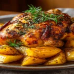 Roast Chicken with Apples & Honey (or Date-Glazed Chicken) – A Sweet Holiday Favorite