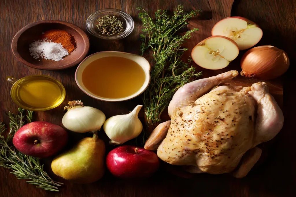 Roast Chicken with Apples & Honey (or Date-Glazed Chicken) – A Sweet Holiday Favorite