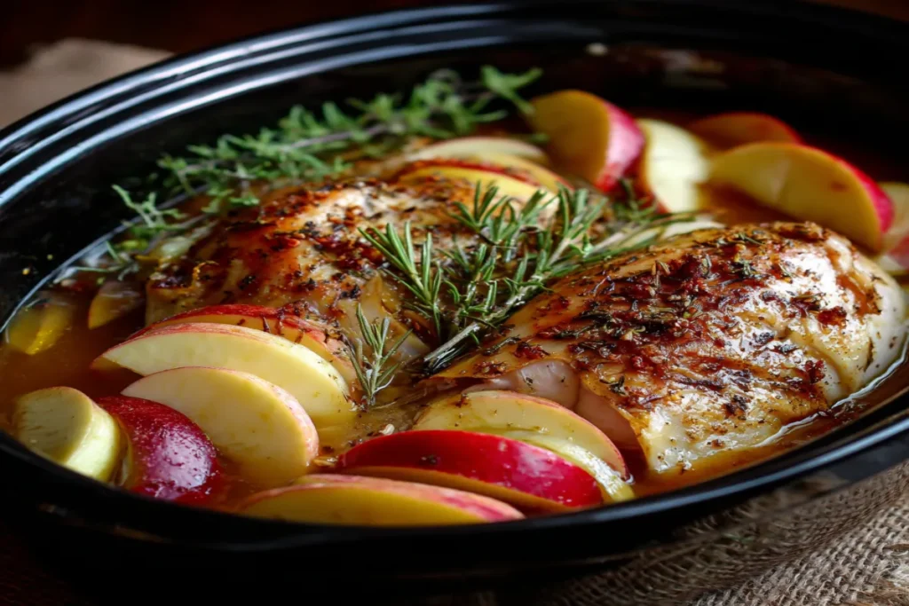 Roast Chicken with Apples & Honey (or Date-Glazed Chicken) – A Sweet Holiday Favorite