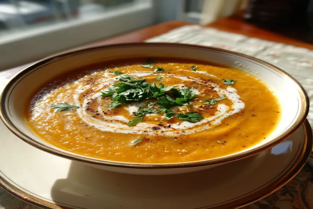Curried Butternut Squash & Coconut Bisque – Creamy, Spiced, and Comforting