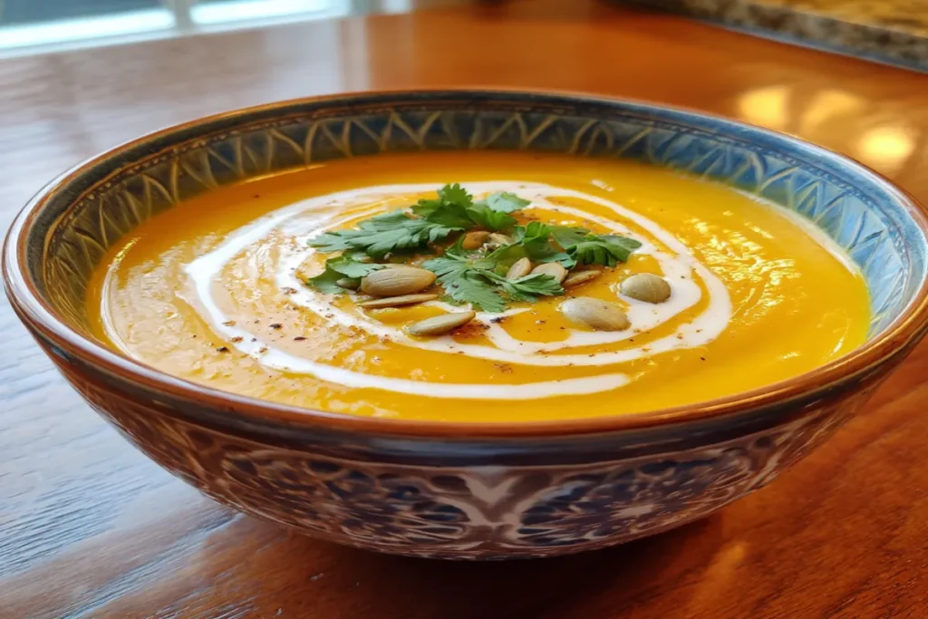 Curried Butternut Squash & Coconut Bisque – Creamy, Spiced, and Comforting