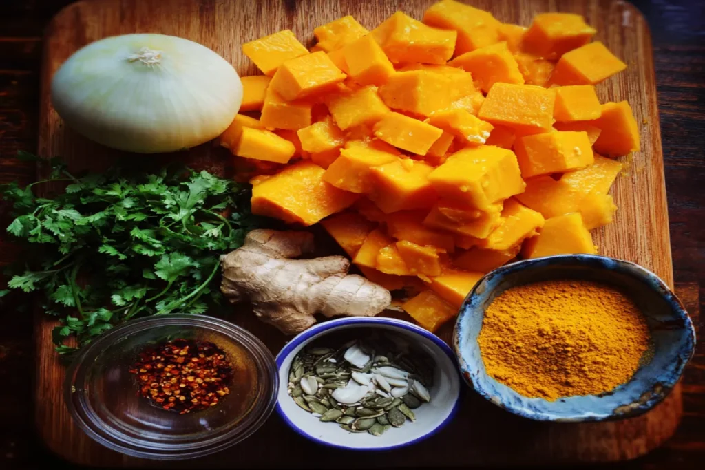 Curried Butternut Squash & Coconut Bisque – Creamy, Spiced, and Comforting