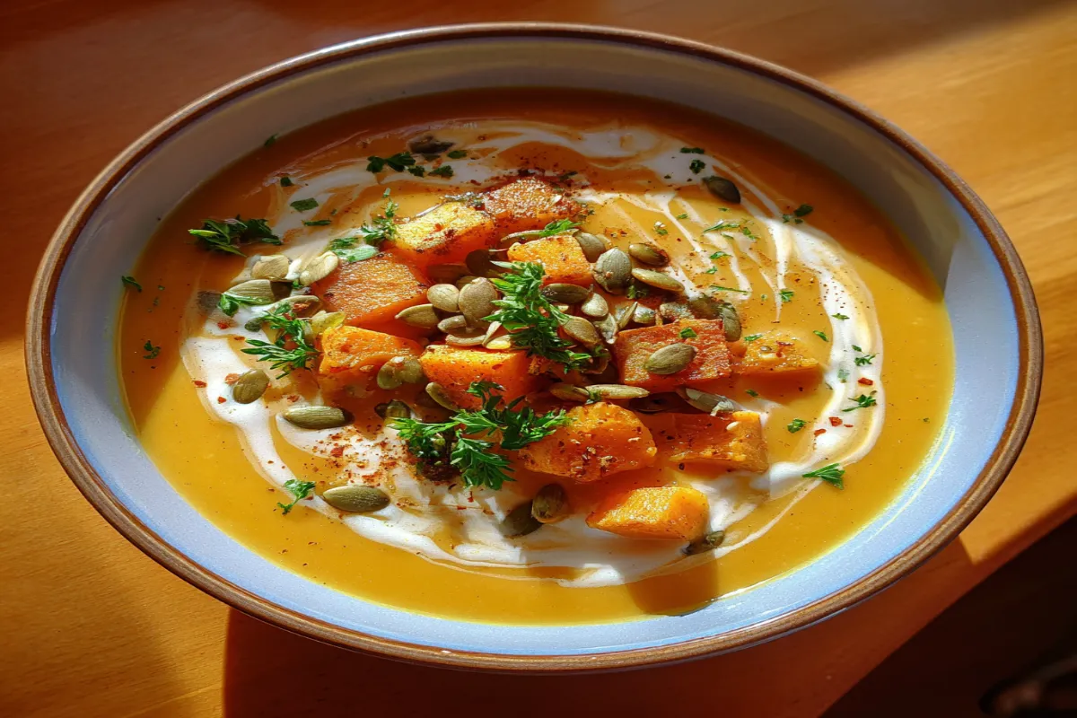 Vegan Creamless Butternut Squash Soup (No Dairy) – Cozy & Healthy