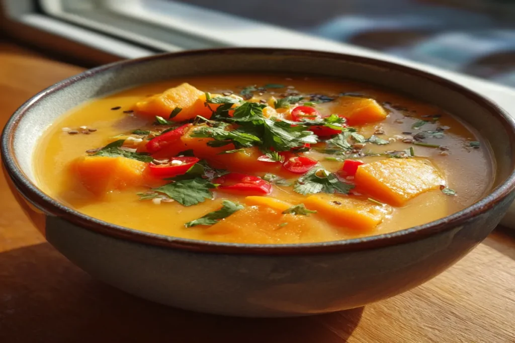 Thai-Style Butternut Squash Soup (Lemongrass & Ginger) – Bright & Flavorful