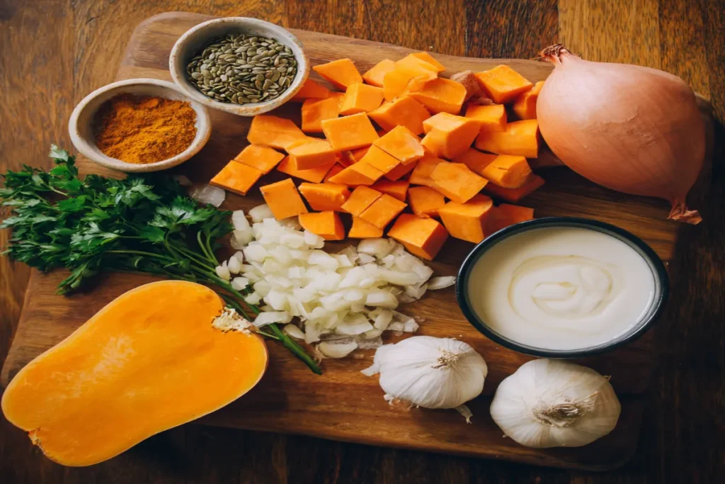 Butternut Squash & Sweet Potato Soup (Double-Root Comfort) – Cozy & Nourishing