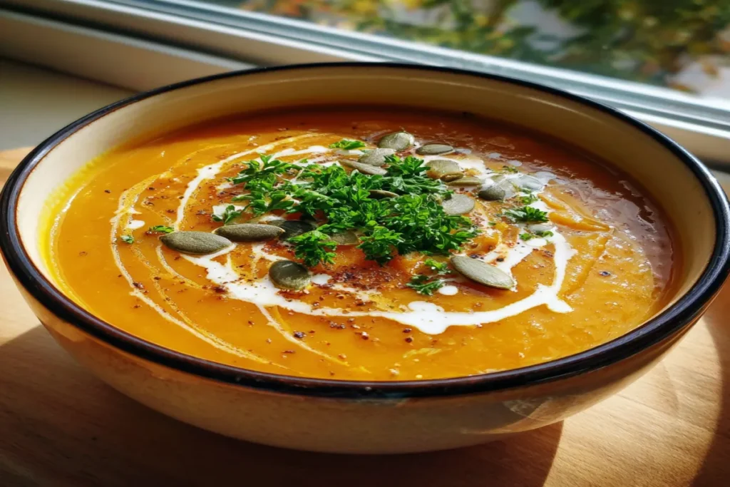 Butternut Squash & Sweet Potato Soup (Double-Root Comfort) – Cozy & Nourishing
