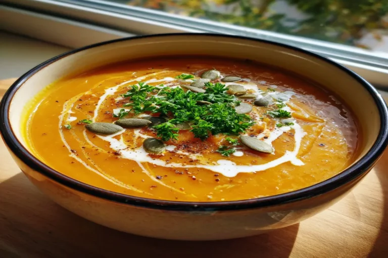 Butternut Squash & Sweet Potato Soup (Double-Root Comfort) – Cozy & Nourishing