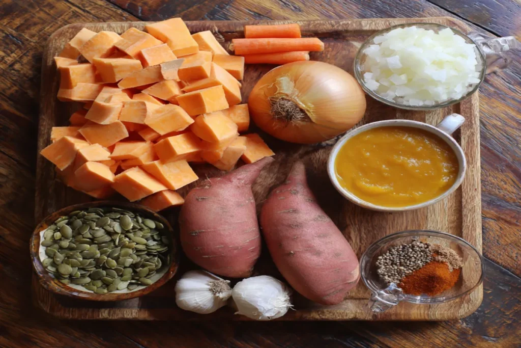 Butternut Squash & Sweet Potato Soup (Double-Root Comfort) – Cozy & Nourishing