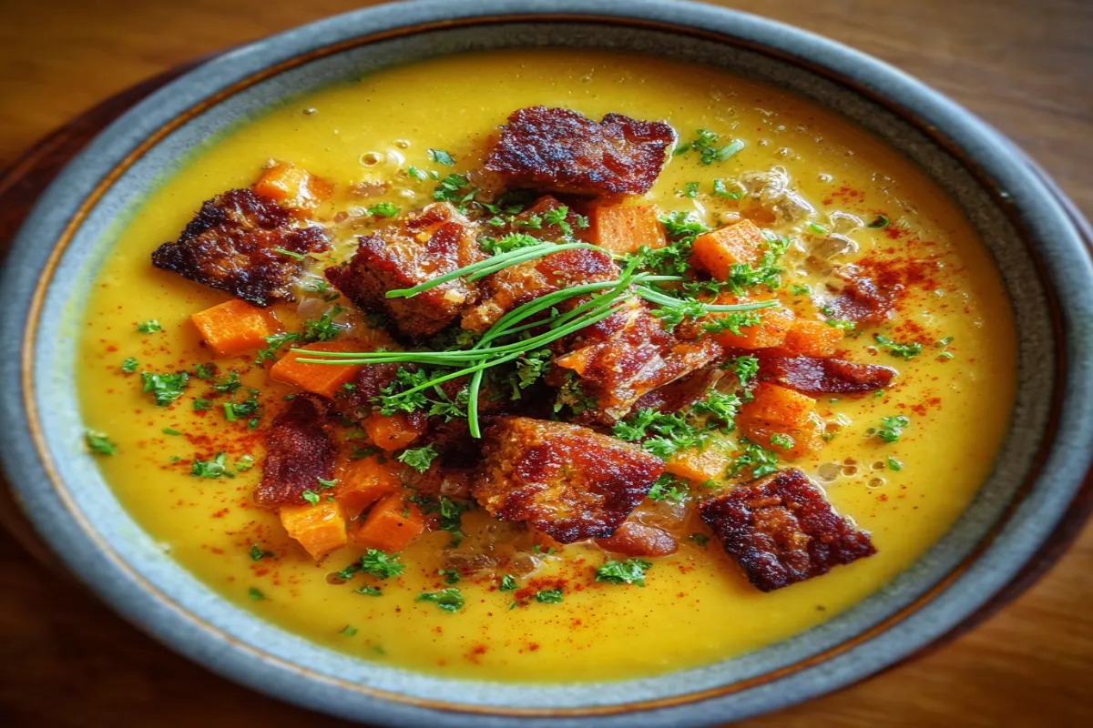 Butternut Squash Chowder (with Bacon or Smoky Tempeh) – Hearty & Comforting