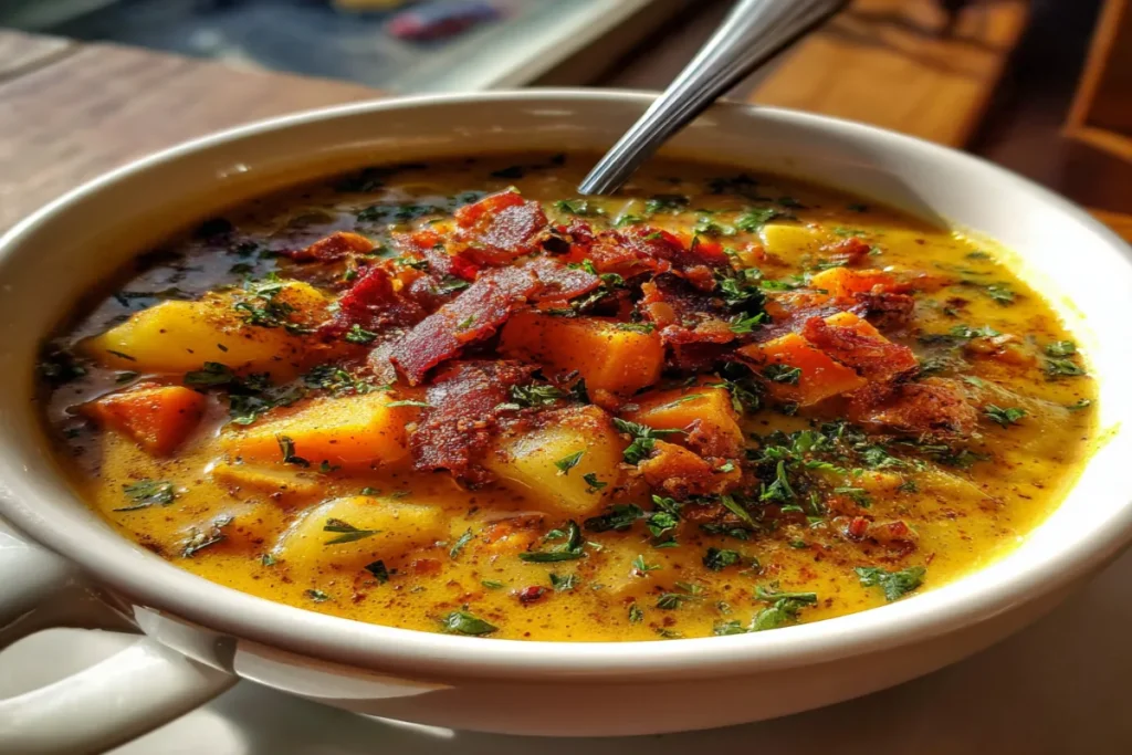 Butternut Squash Chowder (with Bacon or Smoky Tempeh) – Hearty & Comforting