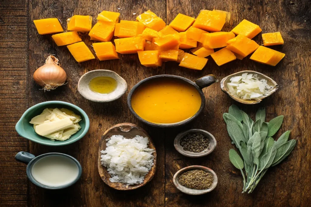 Roasted Butternut Squash Soup with Sage & Brown Butter – Elegant Autumn Classic