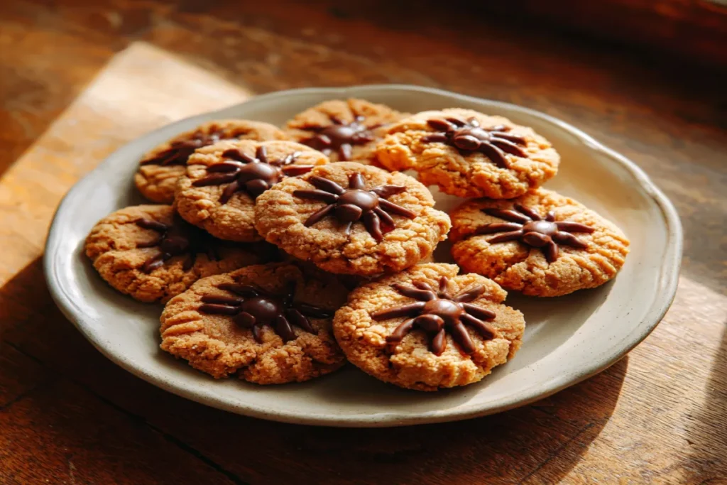 Spider Peanut Butter Cookies
