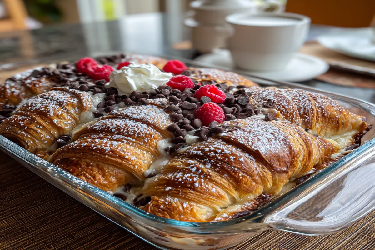 Chocolate Croissant Breakfast Bake that Everyone Loves