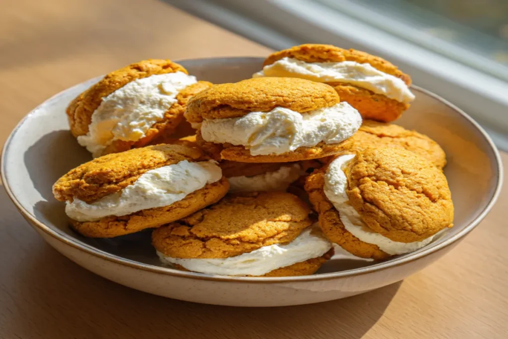 Pumpkin Desserts with Cream Cheese: Pumpkin Cheesecake Cookies with Soft Pumpkin Cookie Base