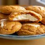 Pumpkin Desserts with Cream Cheese: Pumpkin Cheesecake Cookies with Soft Pumpkin Cookie Base
