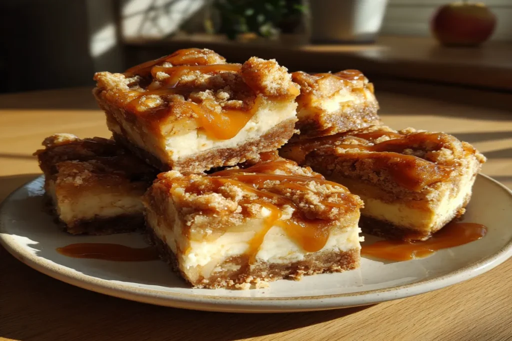 Caramel Apple Cheesecake Bars Recipe
