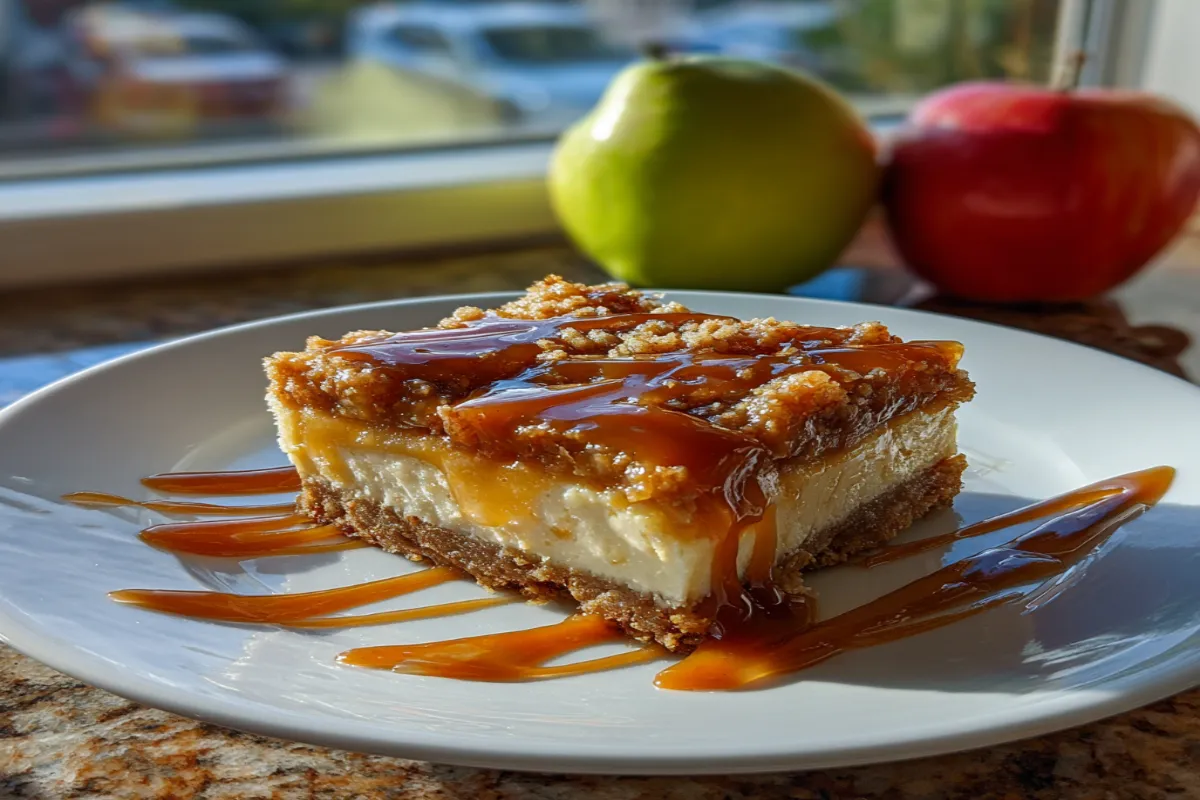 Caramel Apple Cheesecake Bars Recipe