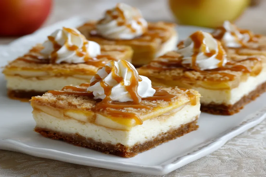 Caramel Apple Cheesecake Bars Recipe