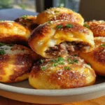 Garlic Parmesan Cheeseburger Bombs