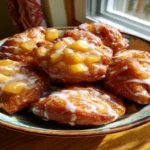 Baked Apple Fritters with Glaze