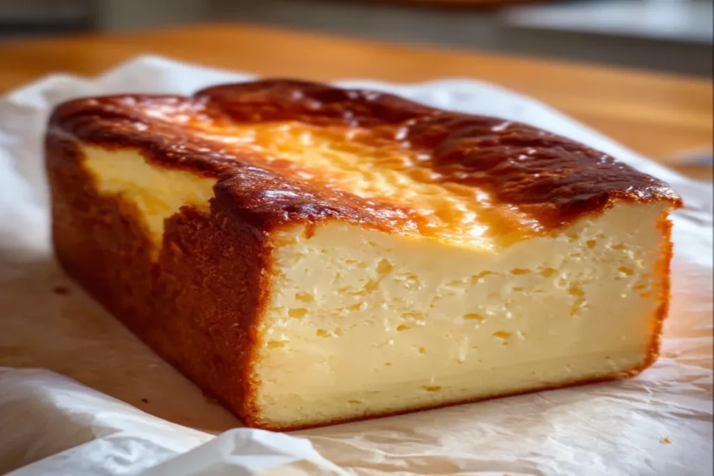 Loaf Pan Basque Cheesecake Recipe