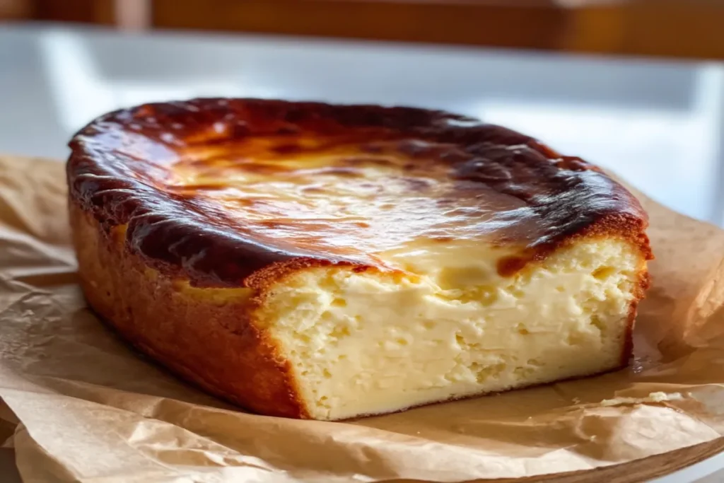 Loaf Pan Basque Cheesecake Recipe