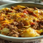 Savory Cabbage Beef Bake