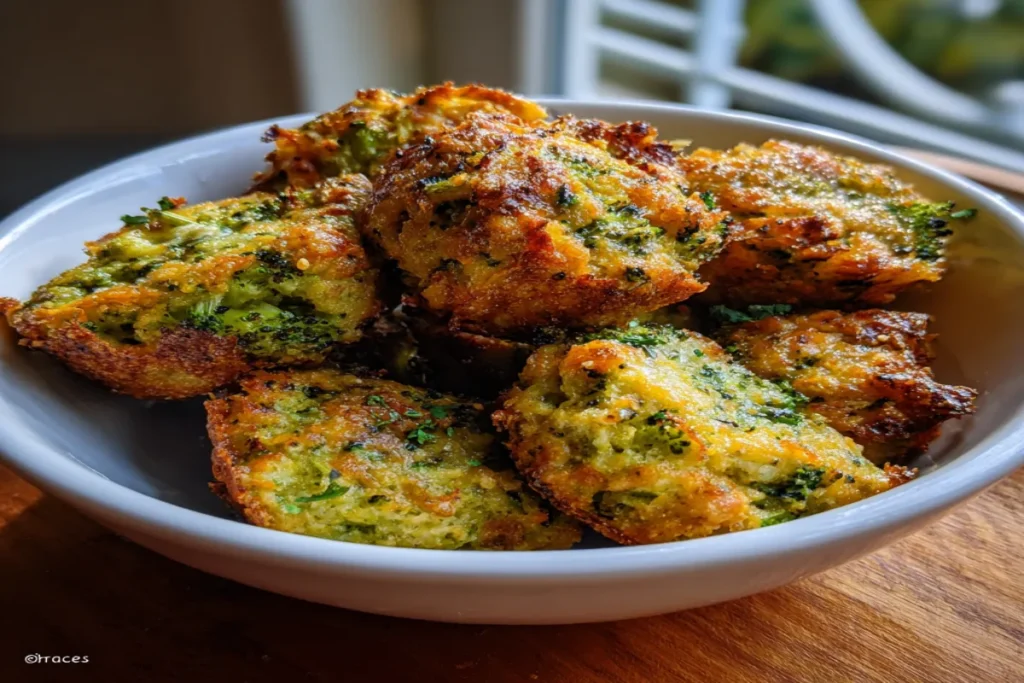 Crunchy Baked Broccoli Cheese Bites For Kids