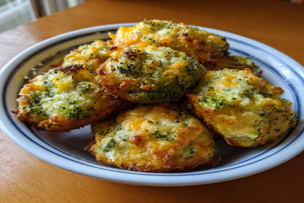 Crunchy Baked Broccoli Cheese Bites For Kids
