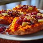 Cranberry Apple Twice-Baked Sweet Potatoes
