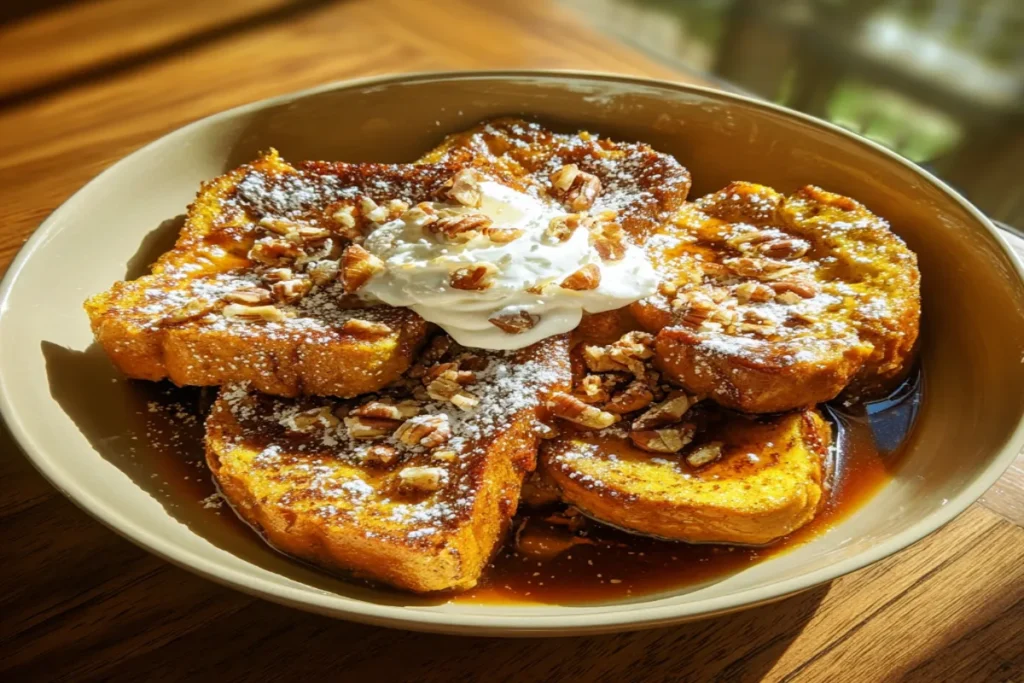 Fall Pumpkin French Toast Breakfast Recipe — Warm, Spiced, and Perfectly Cozy