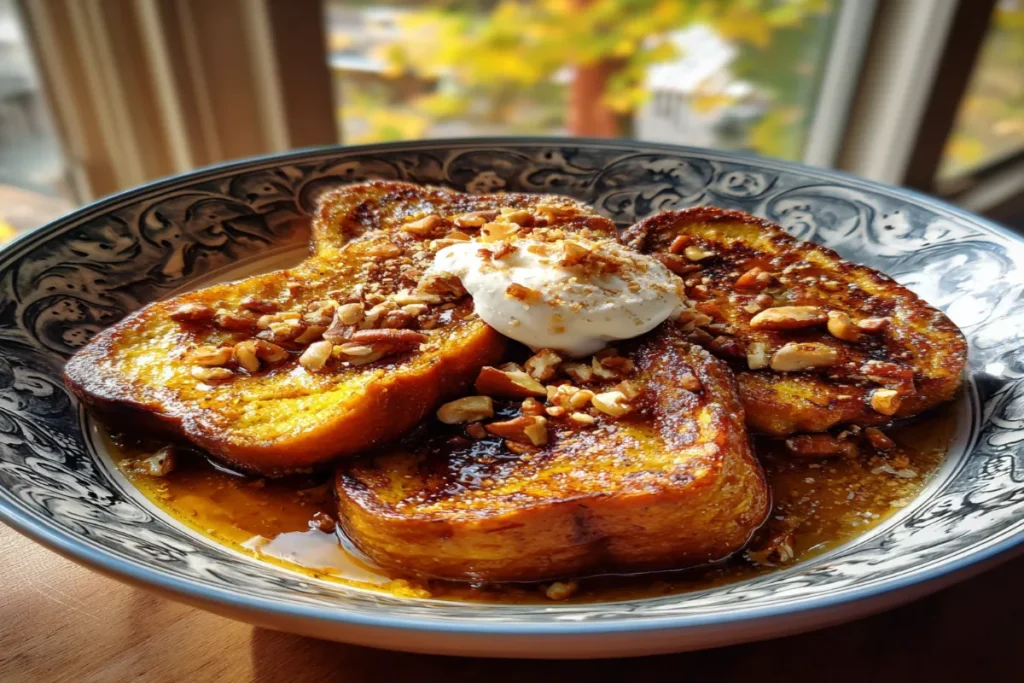 Fall Pumpkin French Toast Breakfast Recipe — Warm, Spiced, and Perfectly Cozy