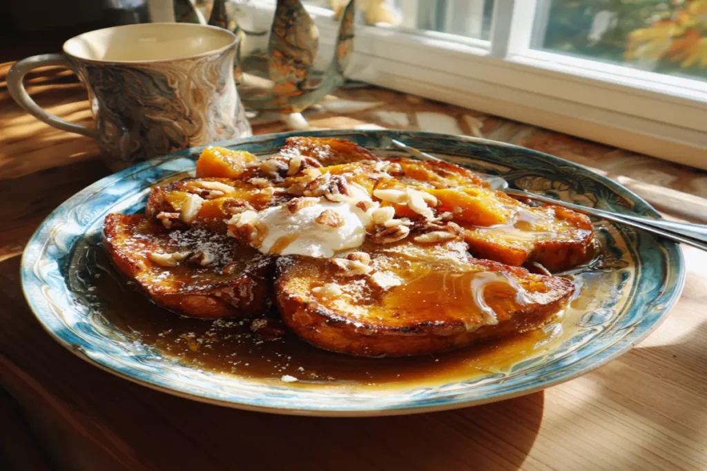 Fall Pumpkin French Toast Breakfast Recipe — Warm, Spiced, and Perfectly Cozy