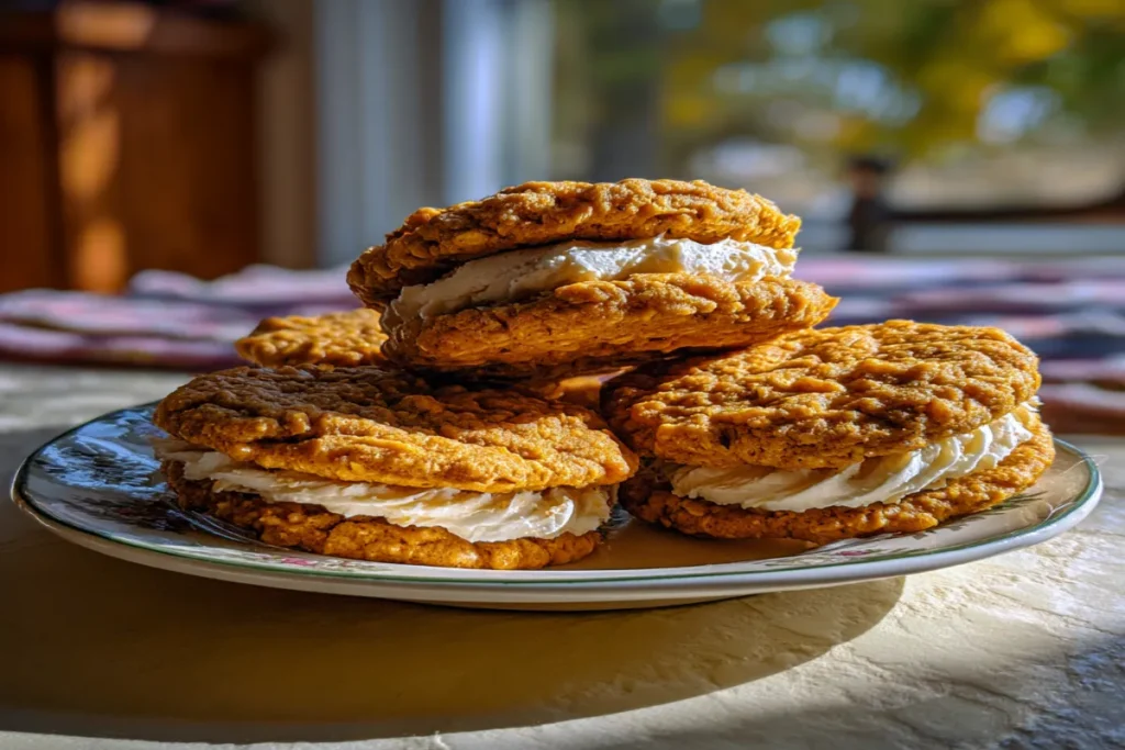 pumpkin-oatmeal-sandwich-cookies