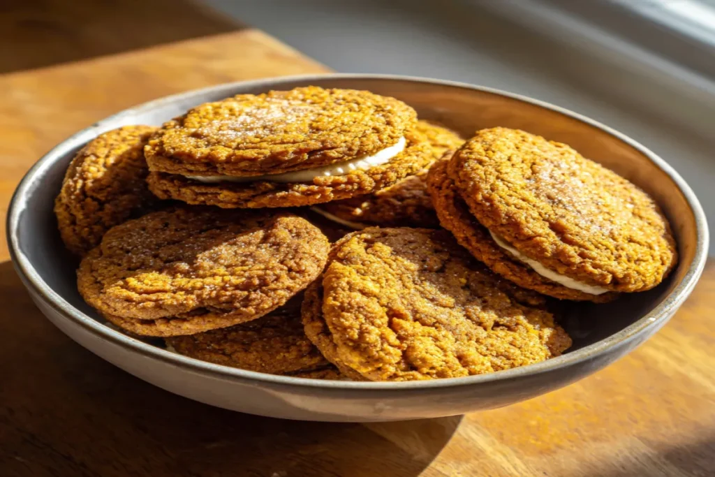 pumpkin-oatmeal-sandwich-cookies