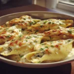 Garlic Butter Chicken Alfredo Stuffed Shells – Creamy, Cheesy Weeknight Comfort