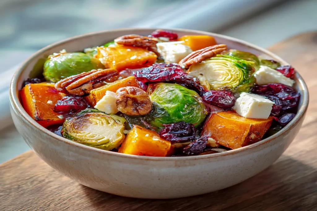Cranberry Glazed Roasted Veggie Salad – Healthy Holiday Recipe