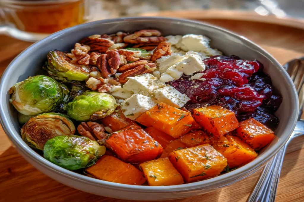 Cranberry Glazed Roasted Veggie Salad – Healthy Holiday Recipe