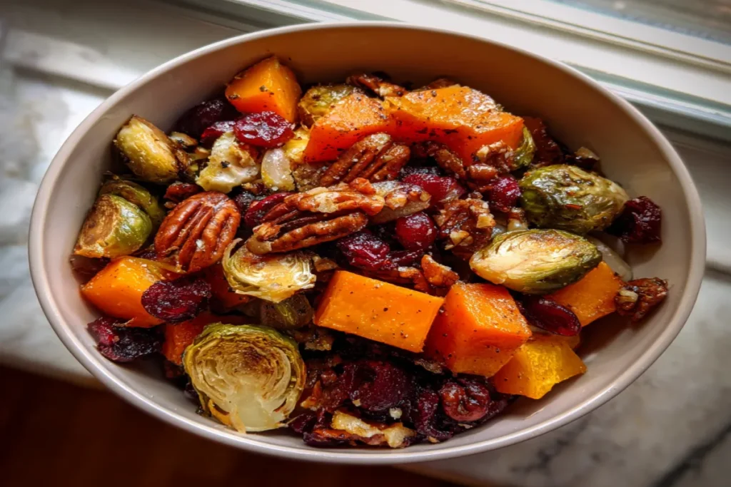 Cranberry Glazed Roasted Veggie Salad – Healthy Holiday Recipe