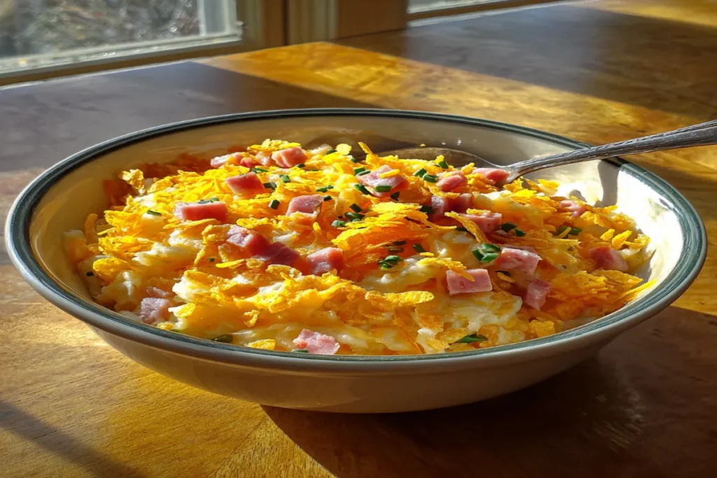 Loaded Cheesy Ham and Hash Brown Casserole – The Ultimate Comfort Breakfast