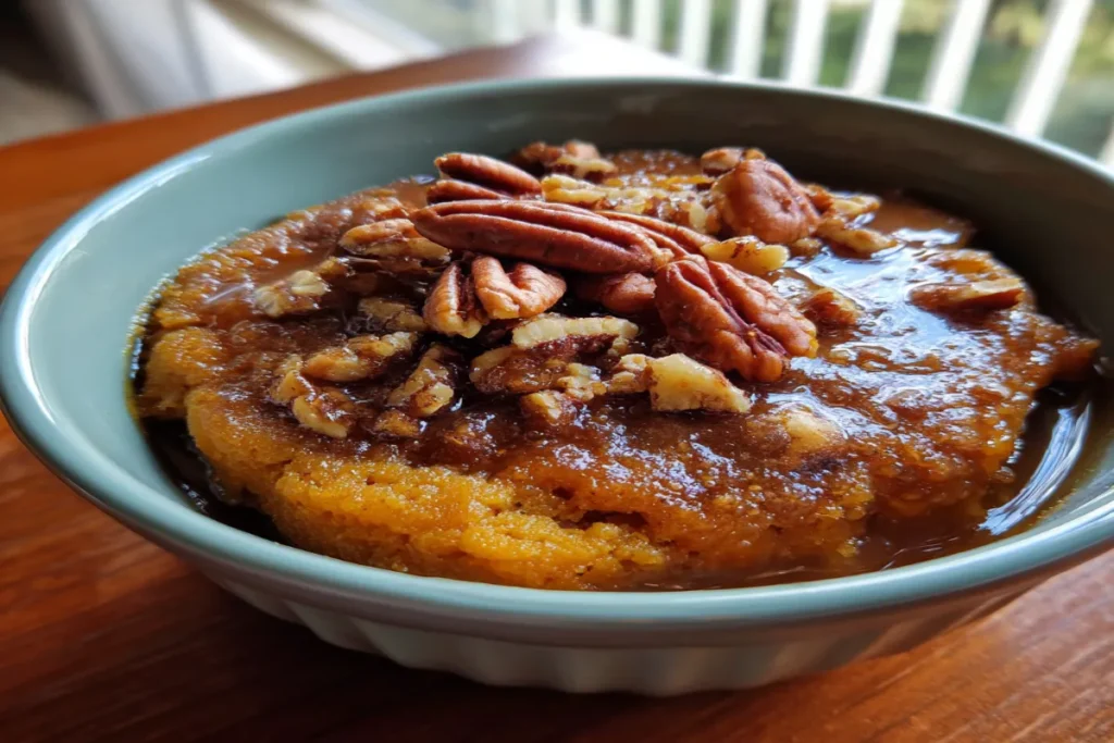 Pumpkin Pecan Cobbler – Warm & Easy Fall Dessert
