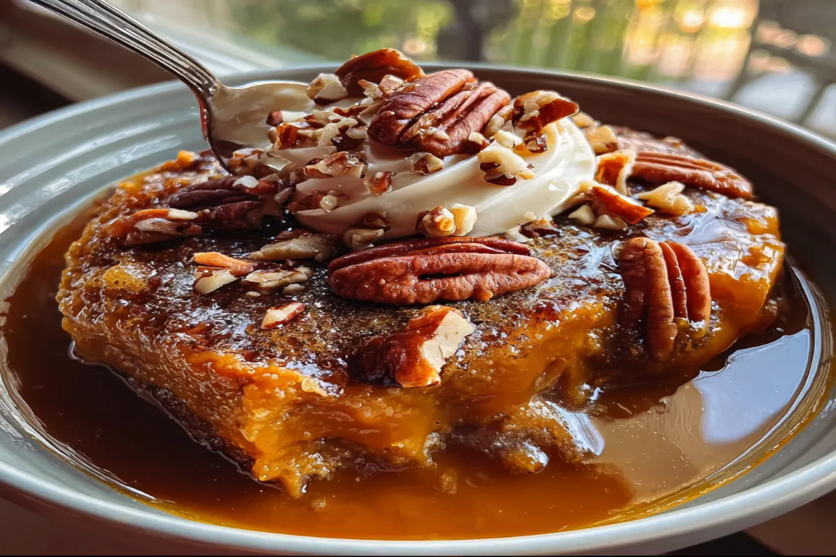 Pumpkin Pecan Cobbler – Warm & Easy Fall Dessert