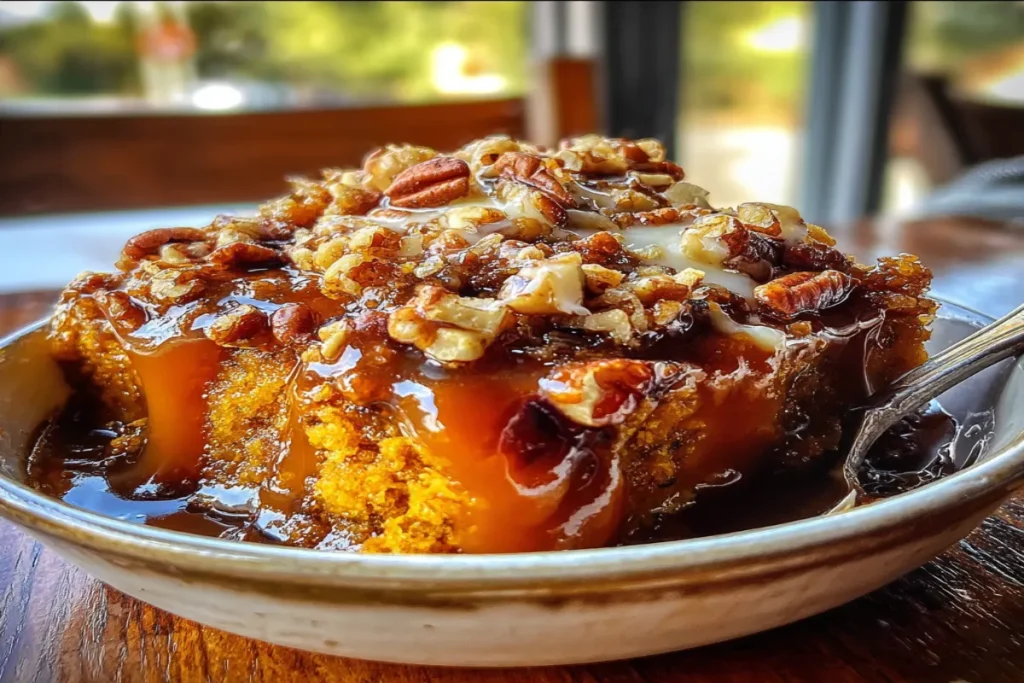 Pumpkin Pecan Cobbler – Warm & Easy Fall Dessert