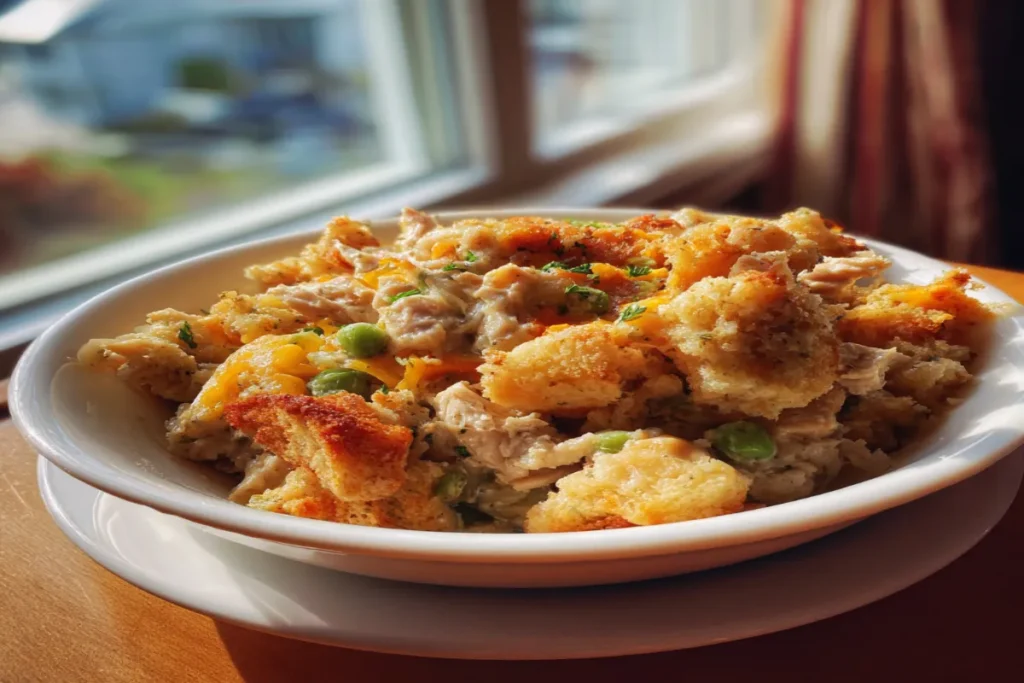 Dolly’s Chicken & Stuffing Casserole – Creamy, Cheesy Southern Comfort